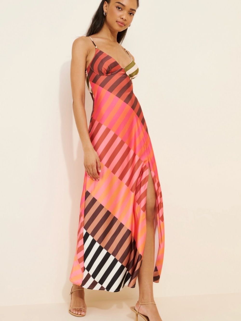 Hutch Striped Maxi Slip Dress